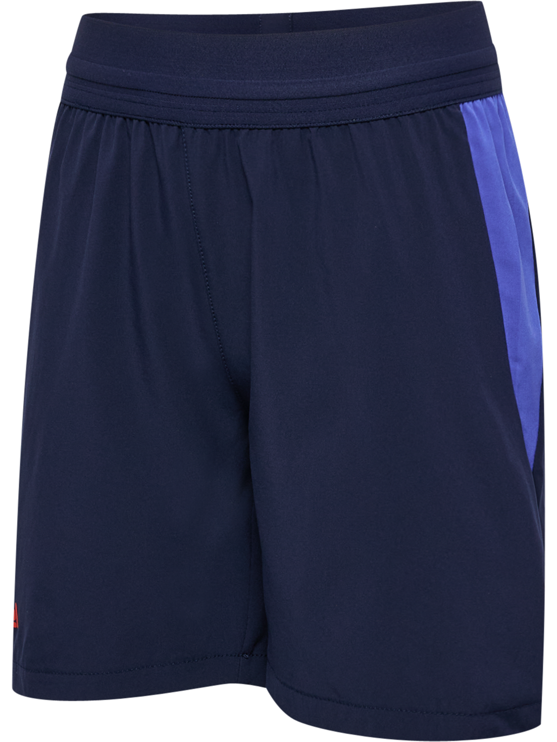 hmlBLAZE26 PRO TRAINING SHORTS KIDS, MARINE/CHERRY TOMATO, packshot