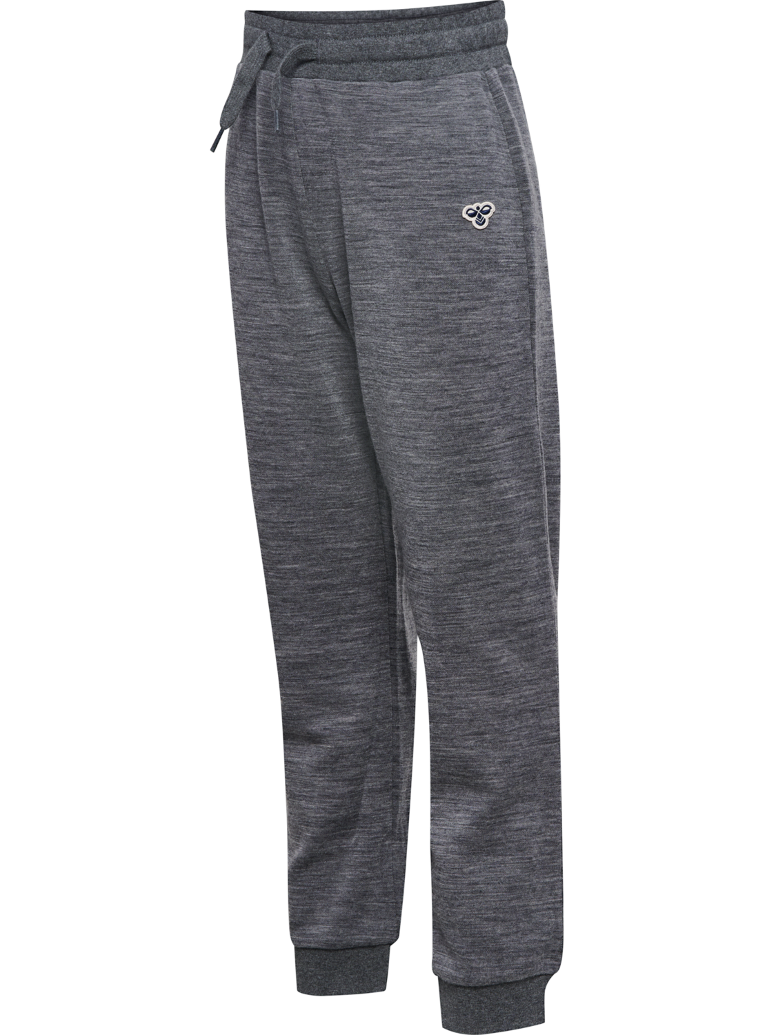 hmlJR WOOL PANTS BEE, DARK GREY MELANGE, packshot