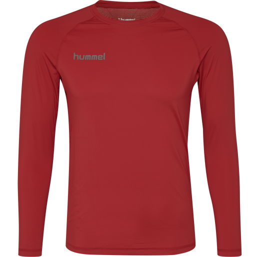 HUMMEL FIRST PERFORMANCE JERSEY L/S, TRUE RED, packshot