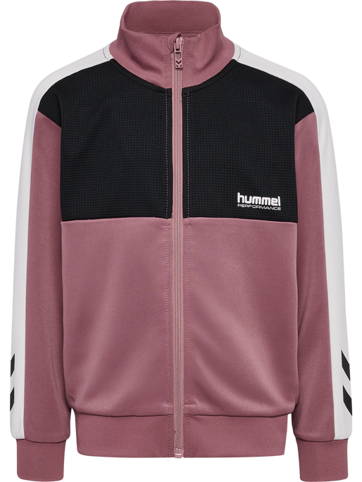 hmlJR COLORBLOCK TRACKSUIT, WISTFUL MAUVE hmlJR COLORBLOCK TRACKSUIT, WISTFUL MAUVE, packshot