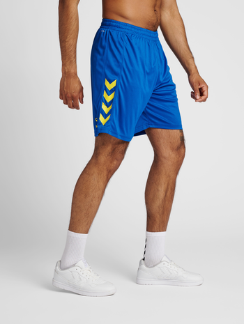 hmlCORE XK POLY SHORTS, TRUE BLUE, model