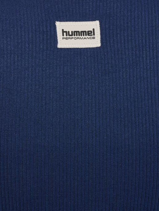 hmlPULSE SEAMLESS RIB W T-SHIRT S/S, DRESS BLUES, packshot