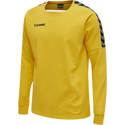 hmlAUTHENTIC TRAINING SWEAT, SPORTS YELLOW, packshot