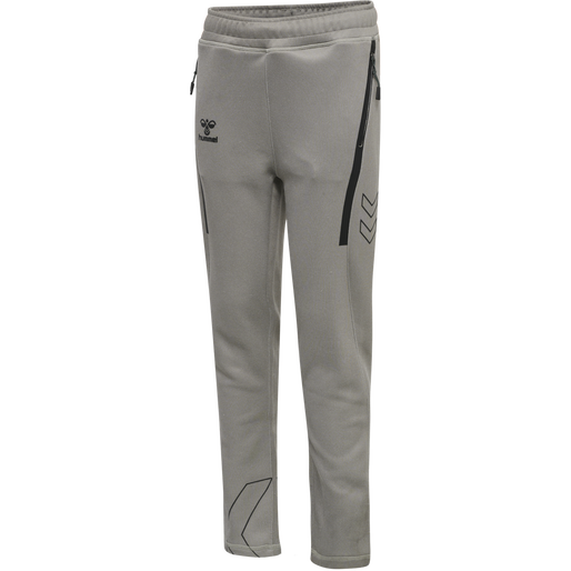 hmlCIMA XK PANTS KIDS, GREY MELANGE hmlCIMA XK PANTS KIDS, GREY MELANGE, packshot