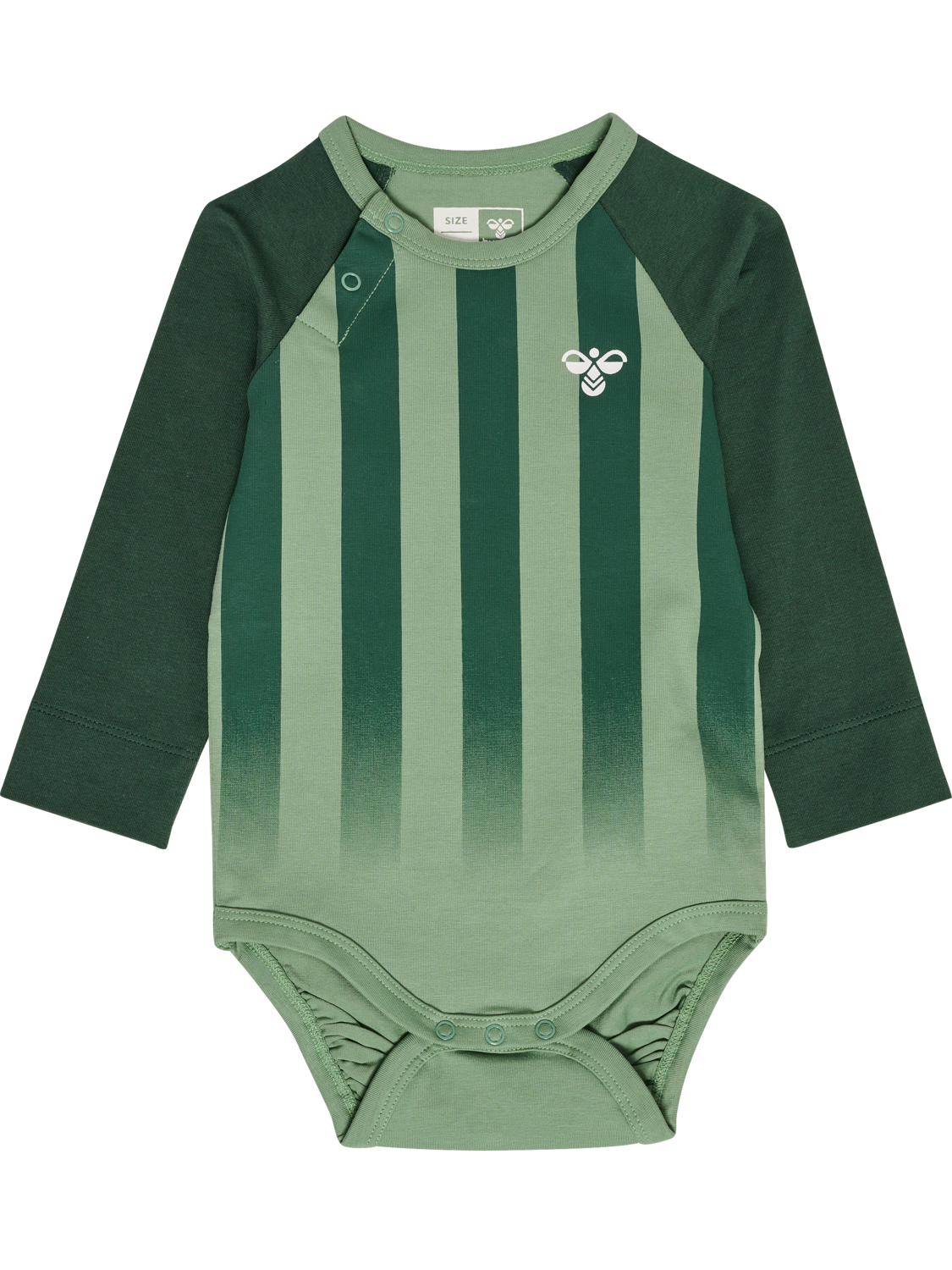 hmlSTRIPED BODY L/S, HEDGE GREEN, packshot
