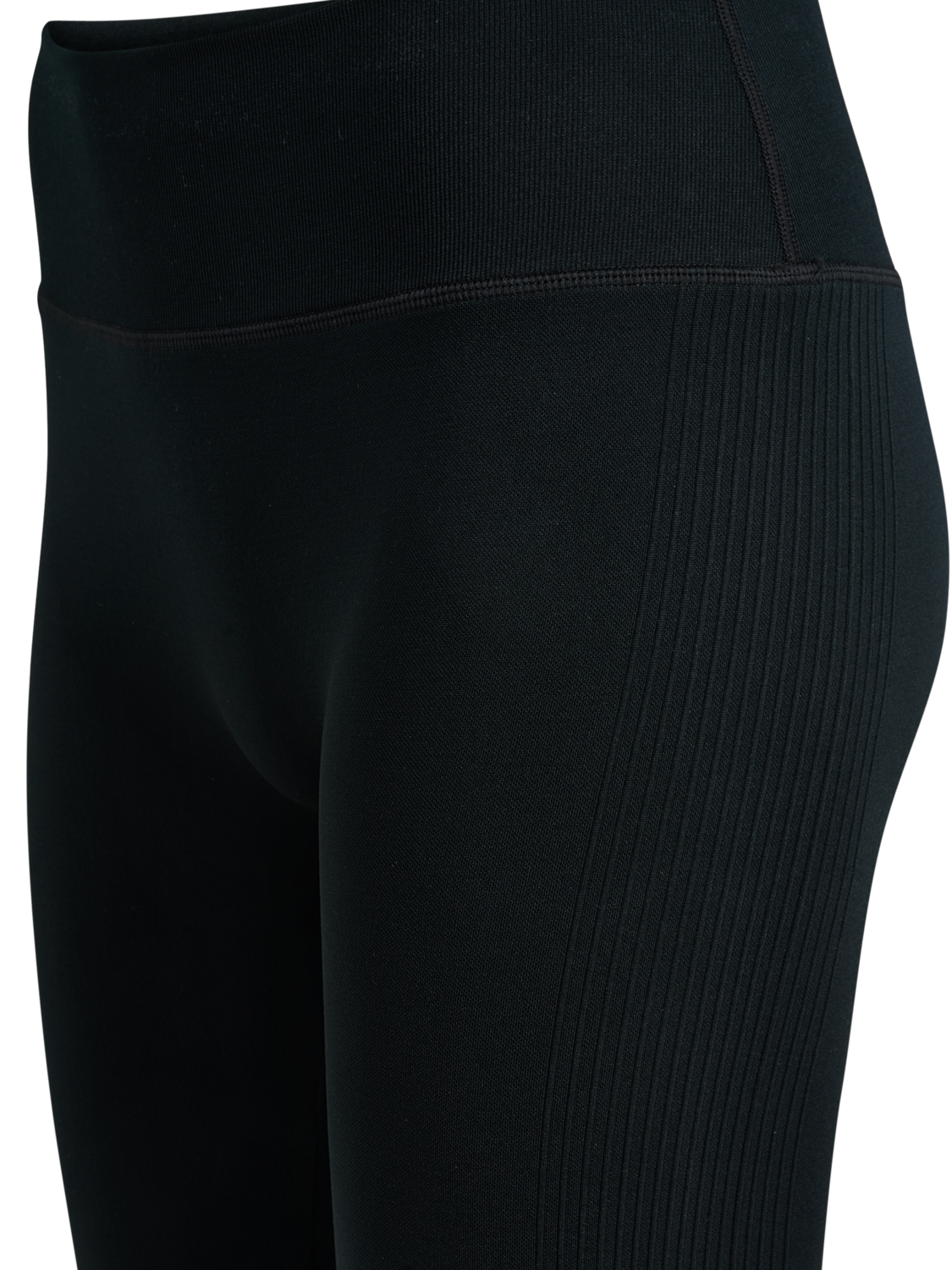 hmlHIIT SEAMLESS FLARE TIGHTS, BLACK, packshot
