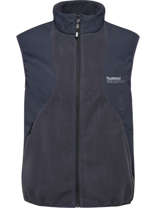 hmlHYBRID FLEECE VEST, EBONY hmlHYBRID FLEECE VEST, EBONY, packshot