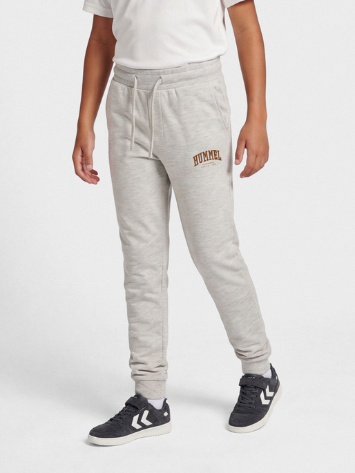 hmlFAST PANTS, LIGHT GREY MELANGE, model