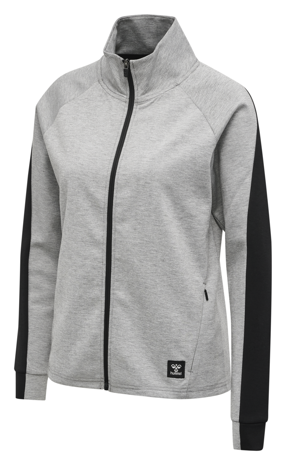 hmlESSI ZIP JACKET , GREY MELANGE, packshot