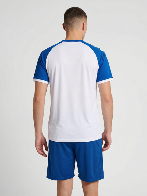 hmlMATCH LEAGUE JERSEY S/S, WHITE/TRUE BLUE, model