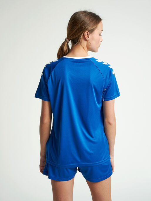 CORE TEAM JERSEY WOMAN S/S, TRUE BLUE, model