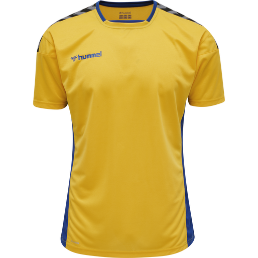 hmlAUTHENTIC POLY JERSEY S/S, SPORTS YELLOW/TRUE BLUE hmlAUTHENTIC POLY JERSEY S/S, SPORTS YELLOW/TRUE BLUE, packshot