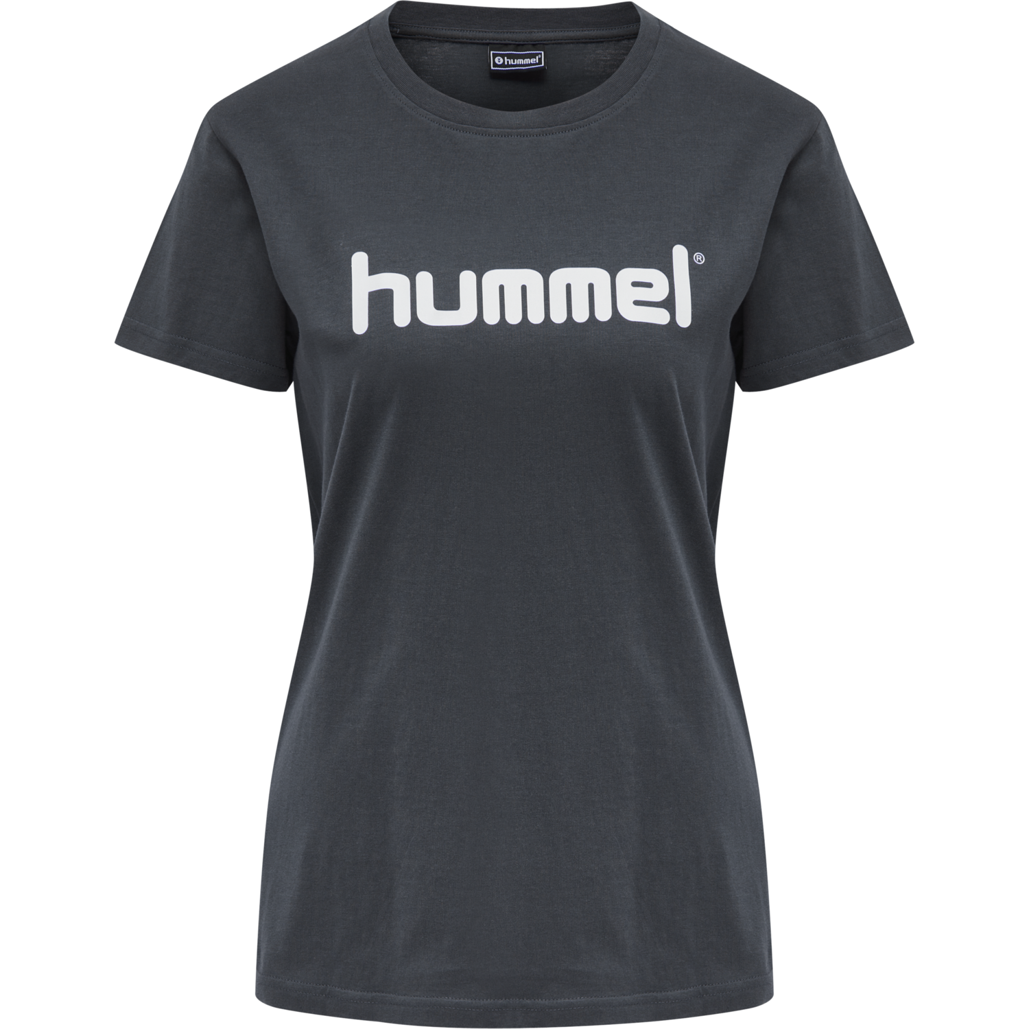 HUMMEL GO COTTON LOGO T-SHIRT WOMAN S/S, INDIA INK, packshot