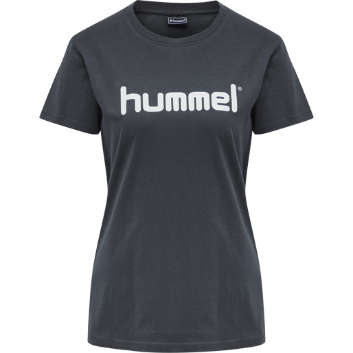 HUMMEL GO COTTON LOGO T-SHIRT WOMAN S/S, INDIA INK, packshot