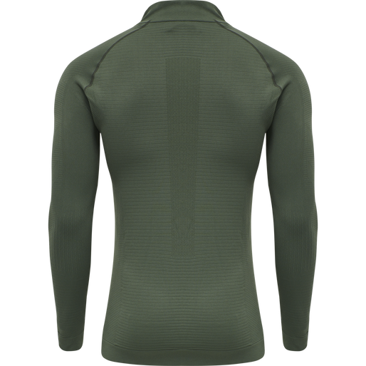 hmlSTROKE SEAMLESS HALF ZIP, THYME hmlSTROKE SEAMLESS HALF ZIP, THYME, packshot