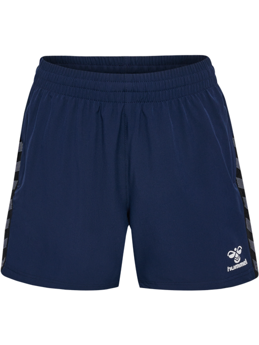 hmlAUTHENTIC WOVEN SHORTS WOMAN, MARINE, packshot