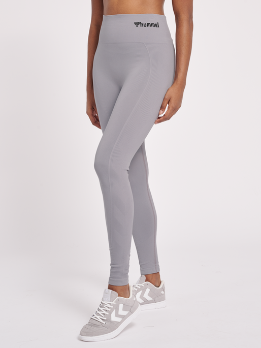 hummel TIF SEAMLESS HIGH WAIST TIGHTS - MINIMAL GRAY