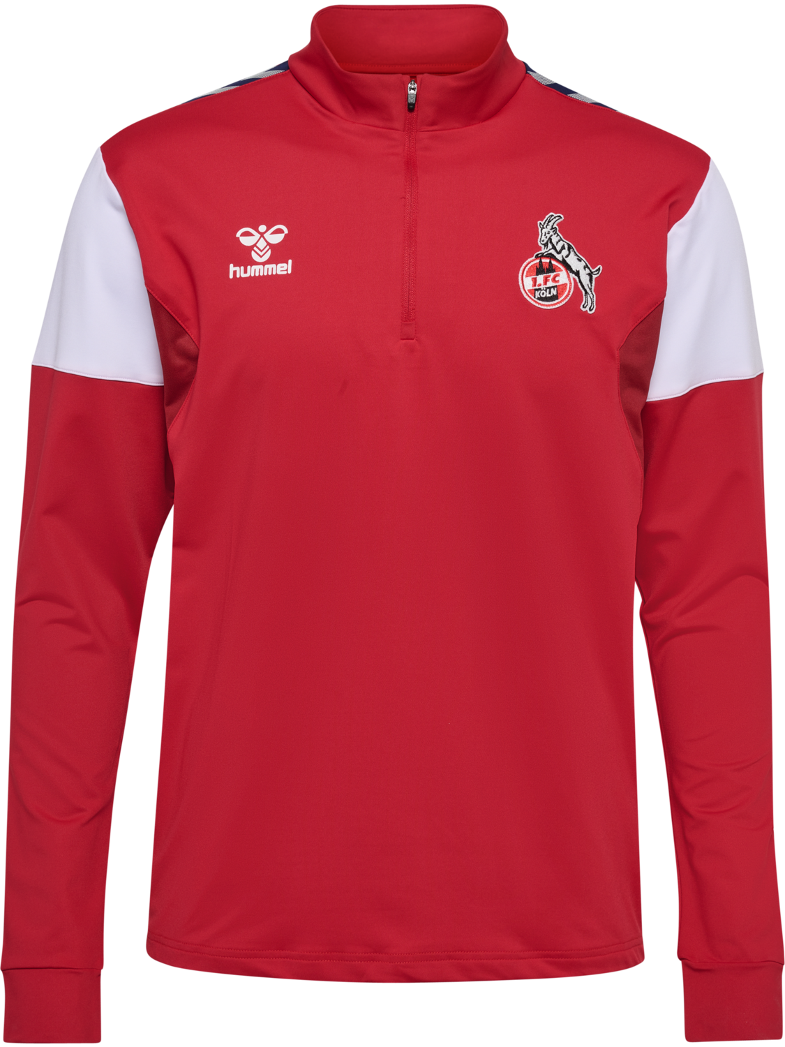1FCK 23/24 TR HALF ZIP, TRUE RED, packshot