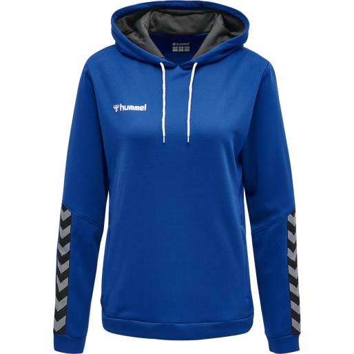 hmlAUTHENTIC POLY HOODIE WOMAN, TRUE BLUE, packshot