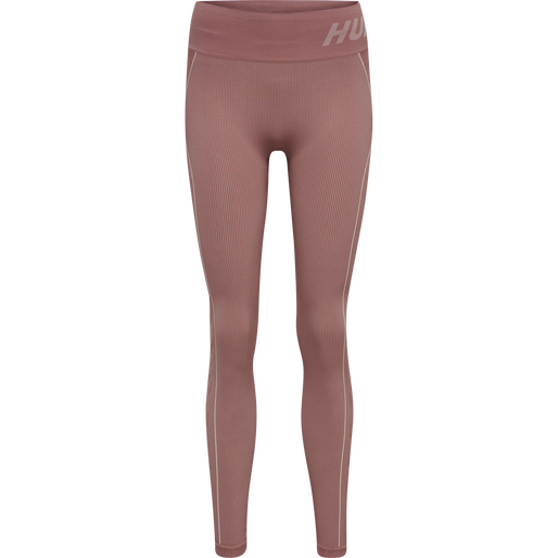 hmlTE CHRISTEL SEAMLESS MW TIGHTS, WITHERED ROSE/ROSE TAN MELANGE, packshot