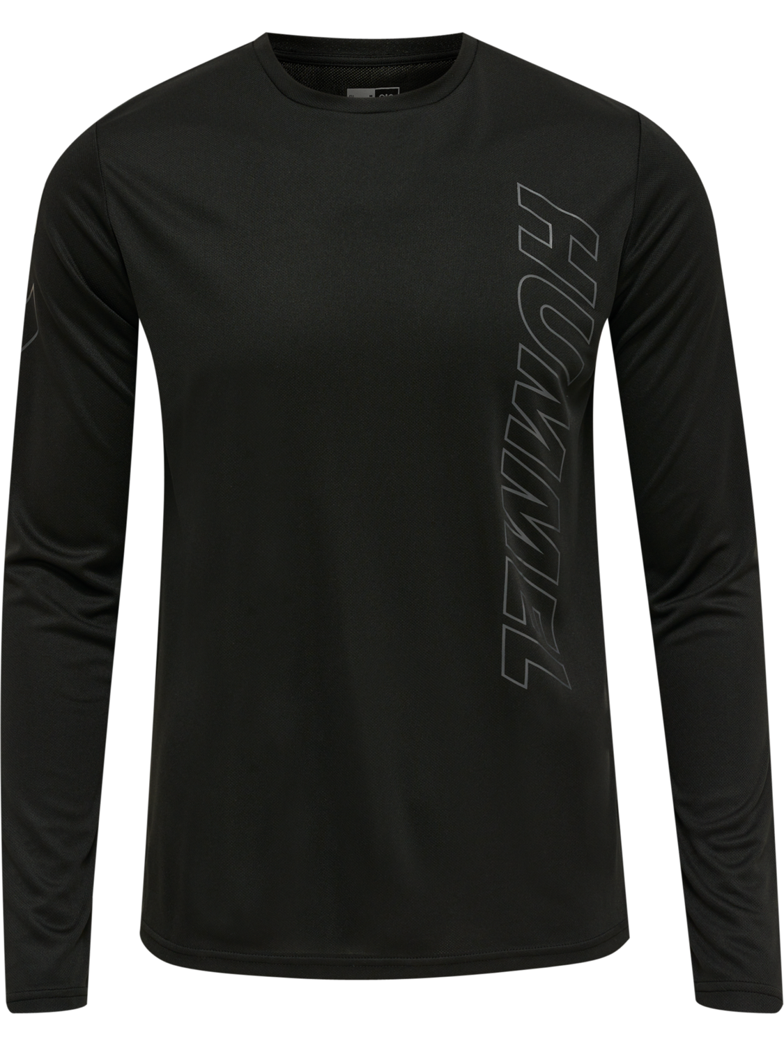 hmlTE TOPAZ T-SHIRT L/S, BLACK, packshot