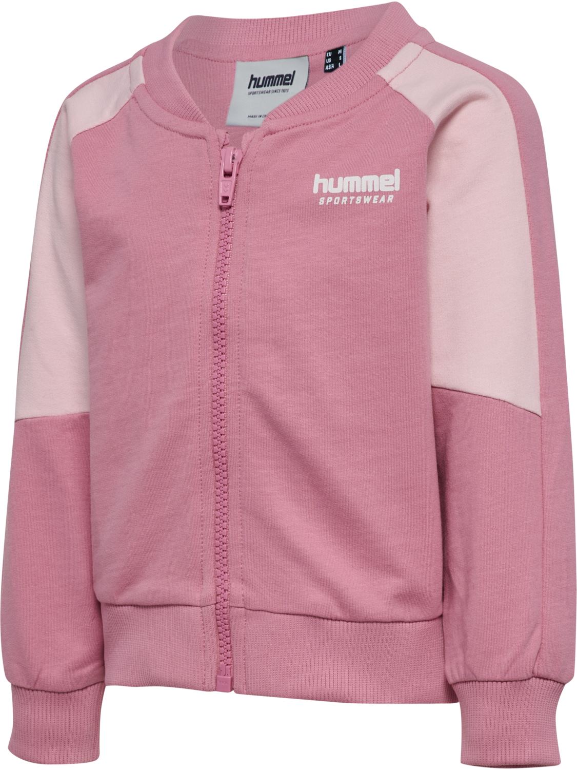 hmlMINI LOOSE BLOCK ZIP JACKET, PALE LILAC, packshot