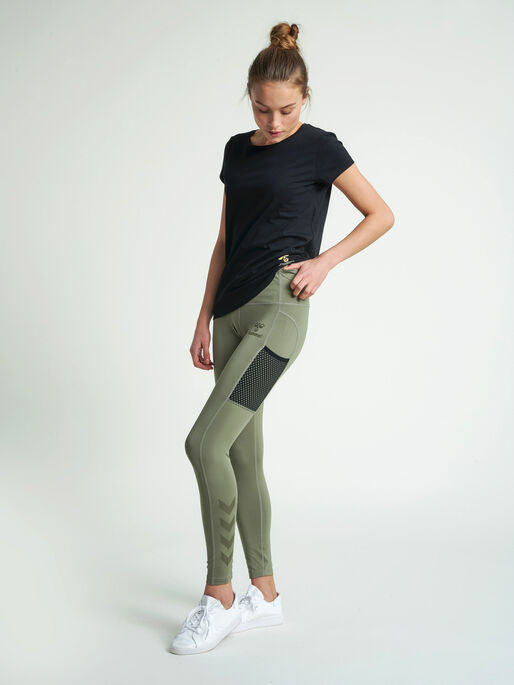 hmlCHIPO TIGHTS, VETIVER, model