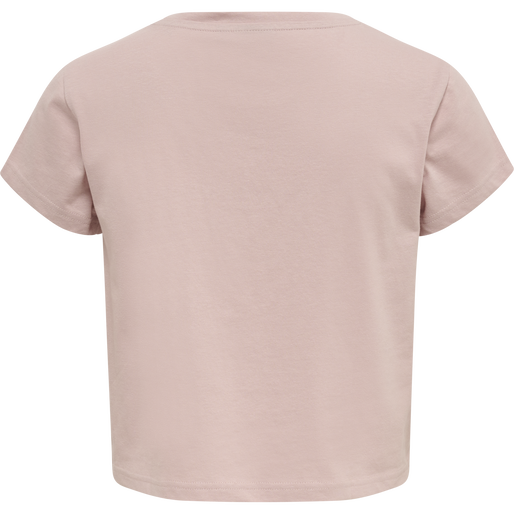 hmlLEGACY WOMAN CROPPED T-SHIRT, CHALK PINK, packshot