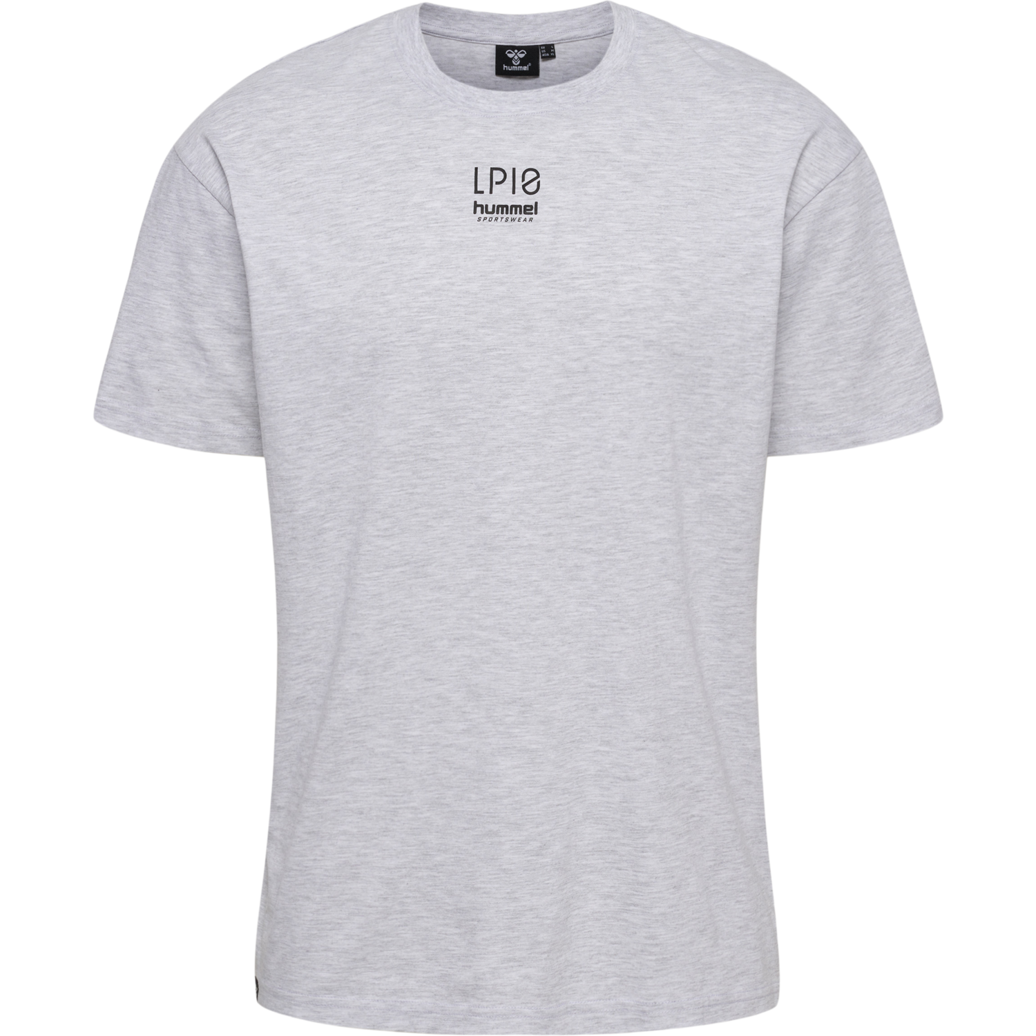 hmlLP10 BOXY T-SHIRT, LIGHT GREY MELANGE, packshot