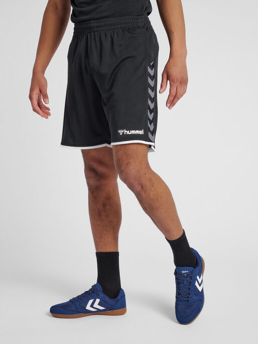 hmlAUTHENTIC POLY SHORTS, BLACK, model
