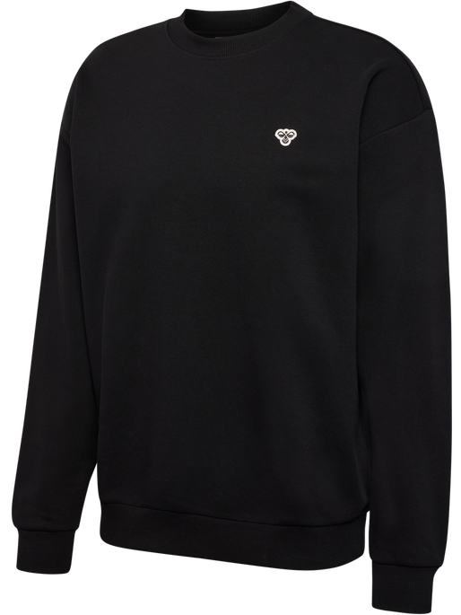 hmlLOOSE CREWNECK BEE, BLACK, packshot