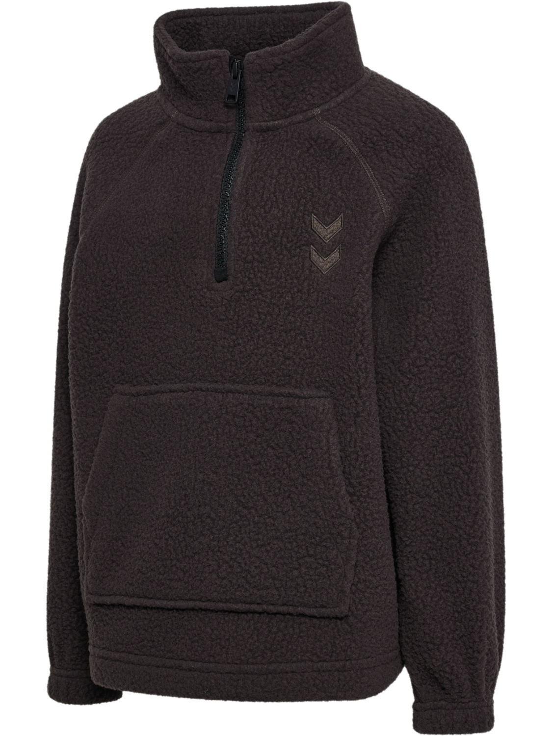 hmlJR MARTINI HALF ZIP JACKET, CHOCOLATE TORTE, packshot