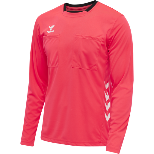 hmlREFEREE CHEVRON JERSEY L/S, DIVA PINK, packshot
