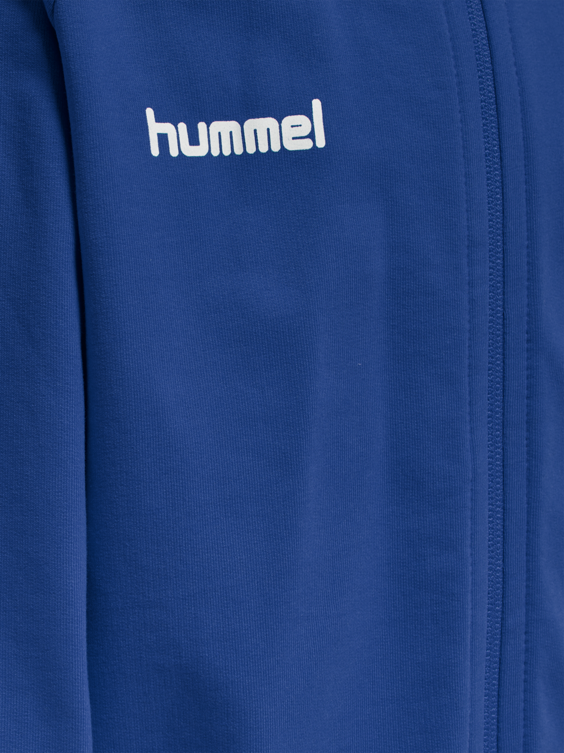 HMLGO KIDS COTTON ZIP HOODIE, TRUE BLUE, packshot