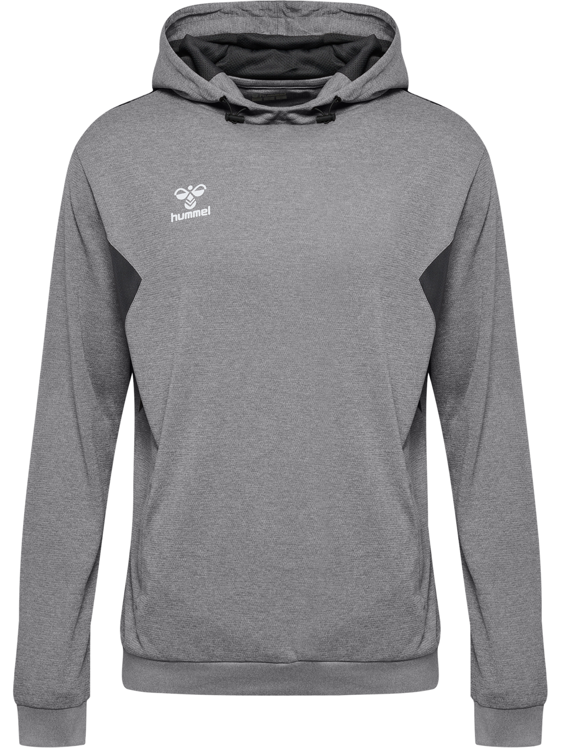 hmlAUTHENTIC PL HOODIE, GREY MELANGE, packshot