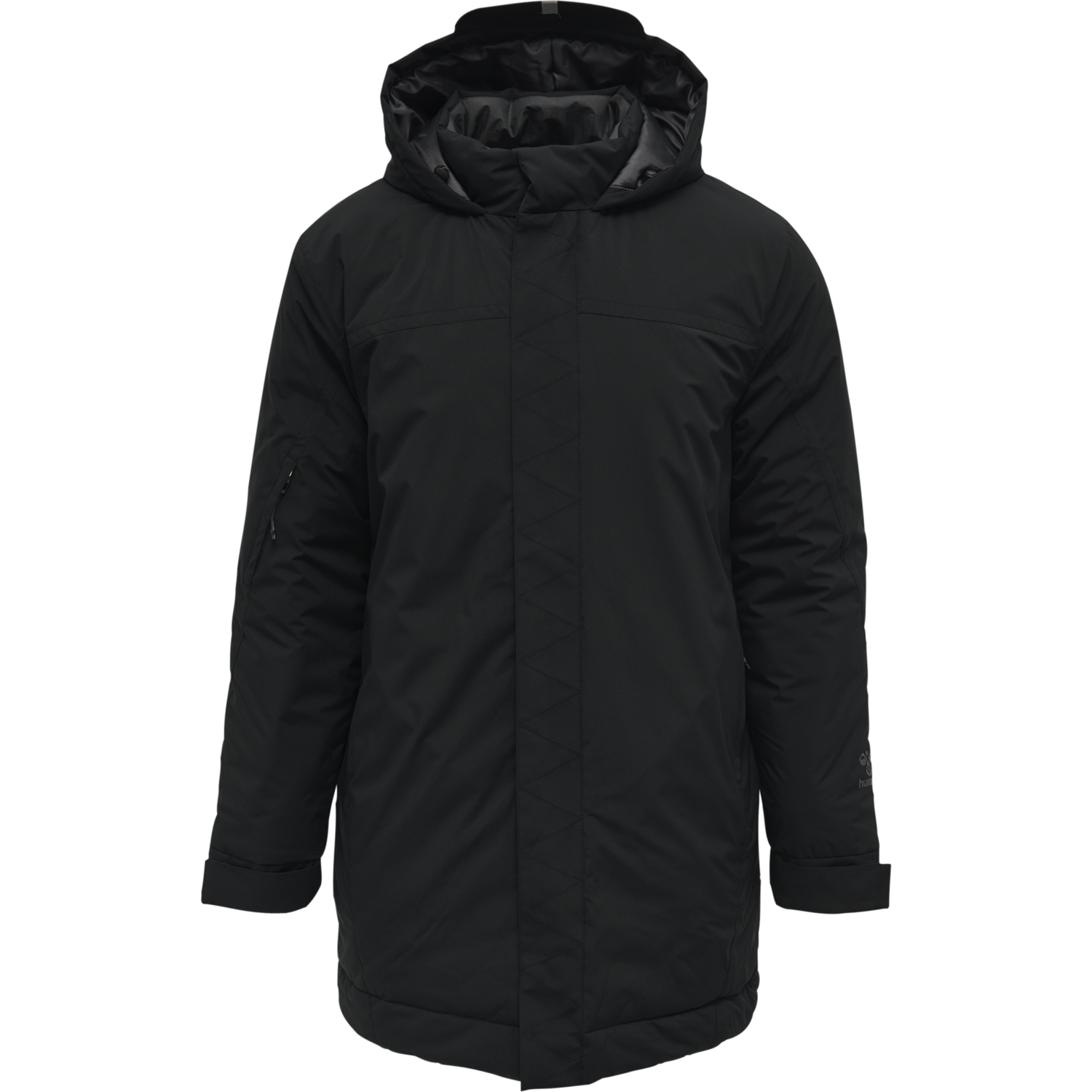 hmlNORTH PARKA JACKET, BLACK/ASPHALT, packshot