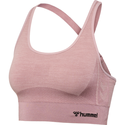 hmlCLEA SEAMLESS  SPORTS TOP, WOODROSE/ROSE TAUPE MELANGE, packshot