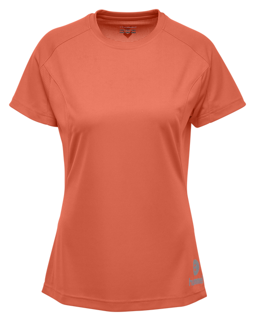 RUNNER WOMEN SS TEE, NASTURTIUM, packshot