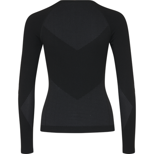 HUMMEL FIRST SEAMLESS JERSEY L/S W, BLACK HUMMEL FIRST SEAMLESS JERSEY L/S W, BLACK, packshot