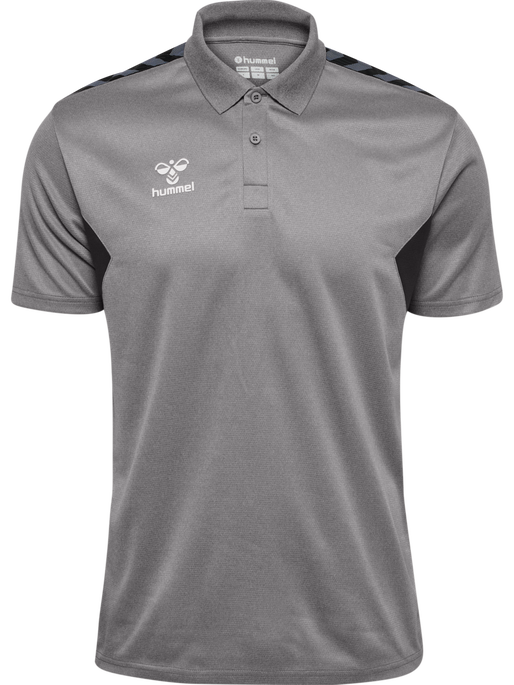 hmlAUTHENTIC FUNCTIONAL POLO, GREY MELANGE, packshot