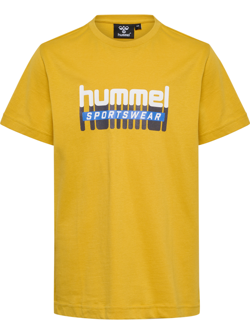 hmlTUKAS T-SHIRT S/S, GOLDEN SPICE, packshot