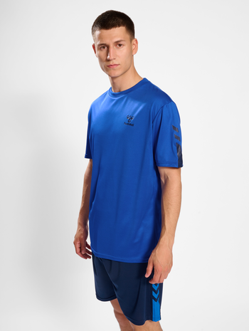 hmlACTIVE PL JERSEY S/S, PRINCESS BLUE, model