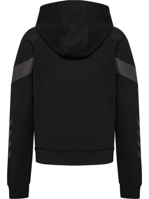 hmlTRAVEL SWEAT HOODIE WOMAN, BLACK, packshot