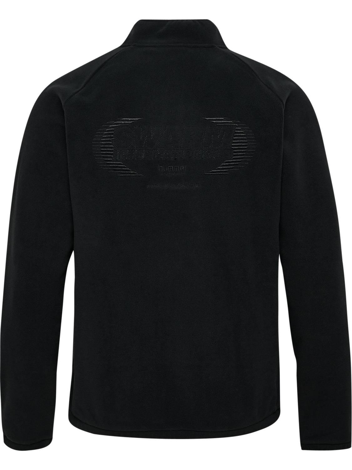 hmlFLEECE HALFZIP SW, BLACK, packshot