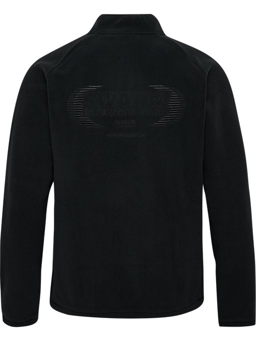 hmlFLEECE HALFZIP SW, BLACK, packshot