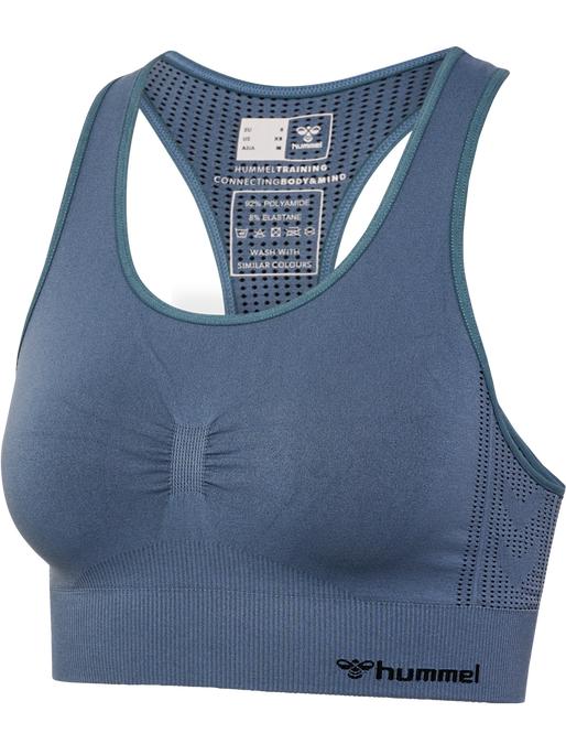hmlMT SHAPING SEAMLESS SPORTS TOP, STORMY WEATHER, packshot