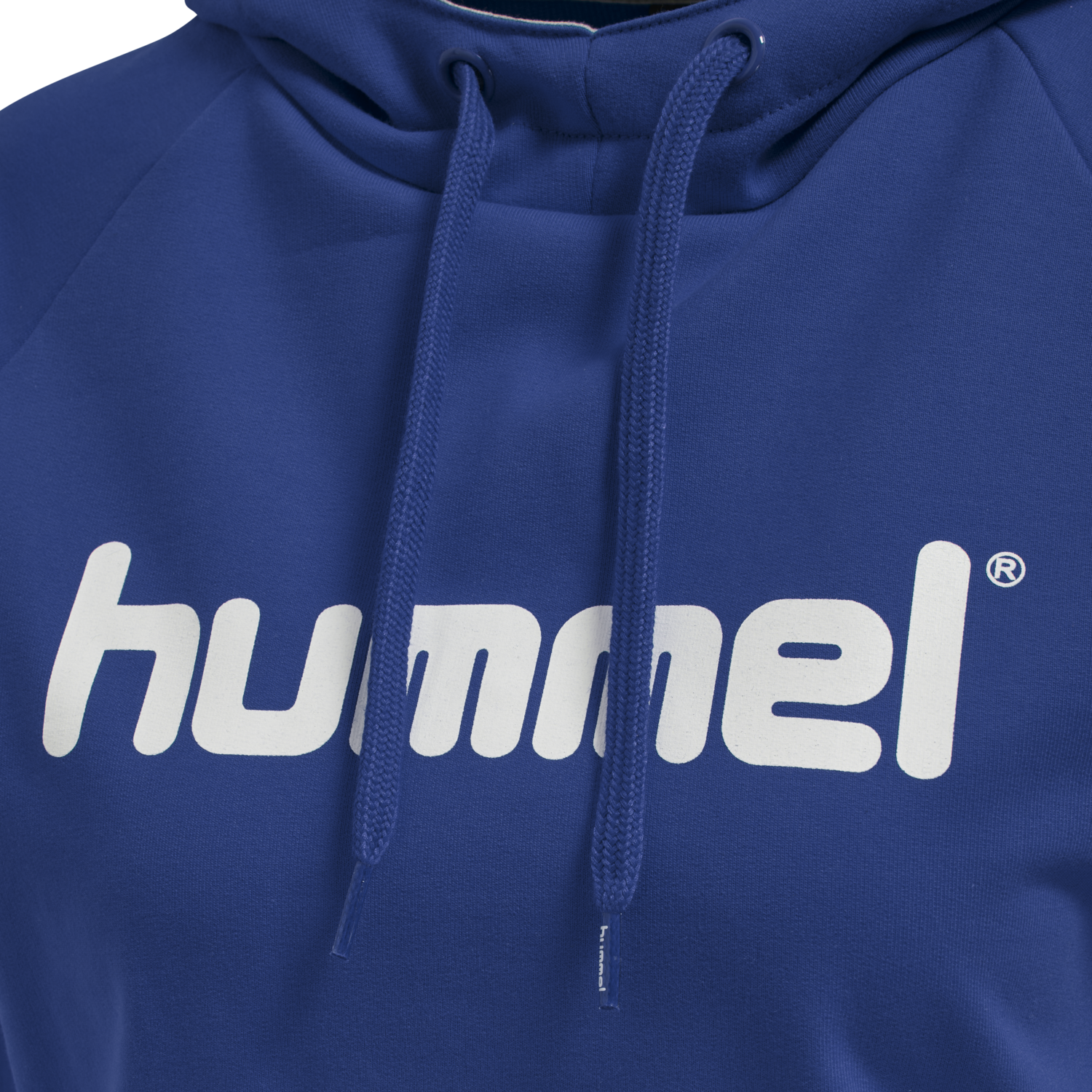 HUMMEL GO COTTON LOGO HOODIE WOMAN, TRUE BLUE, packshot