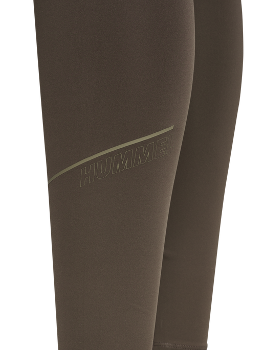 hmlCOURT MID WAIST POCKET TIGHTS W, TURKISH COFFEE hmlCOURT MID WAIST POCKET TIGHTS W, TURKISH COFFEE, packshot