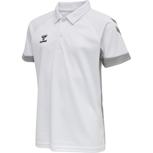 hmlLEAD FUNCTIONAL KIDS POLO, WHITE, packshot