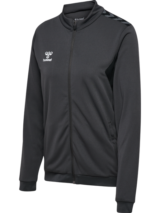 hmlAUTHENTIC PL ZIP JACKET WOMAN, ASPHALT, packshot